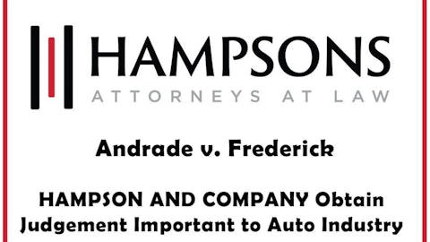 Hampson andrade v frederick